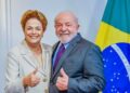 Encontro entre o presidente Lula e a ex-presidenta Dilma, atual presidenta do Banco do BRICS em Paris