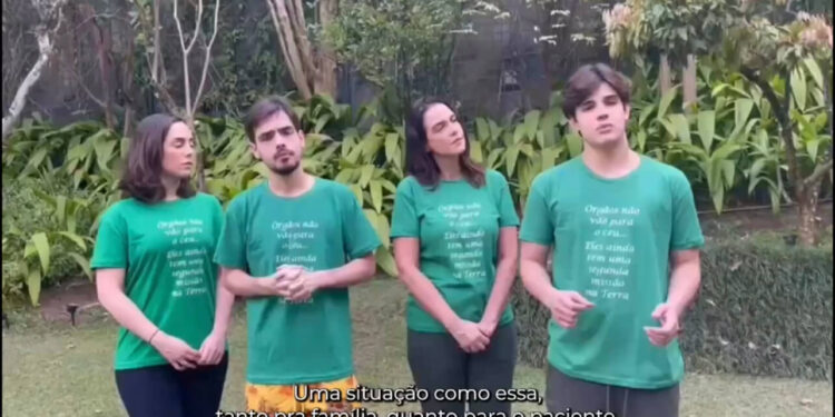 Família de Faustão lidera campanha de conscientização sobre doação de órgãos no Brasil
