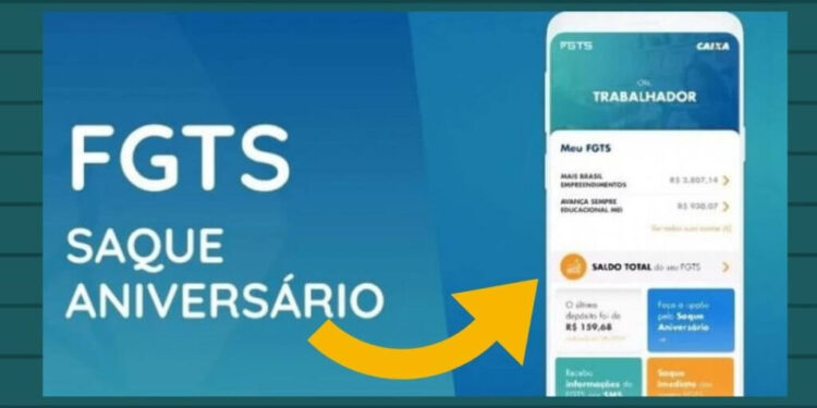 Saque-aniversário do FGTS pode ser retirado no caixa eletrônico?