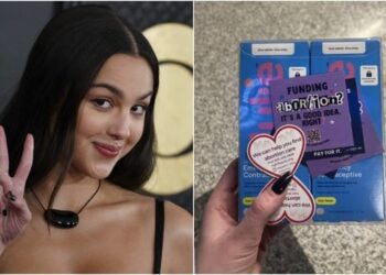Olivia Rodrigo distribui pílula do dia seguinte, camisinha e folheto pró-aborto durante show nos EUA