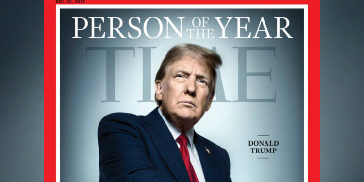 Donald Trump foi reconhecido como a Pessoa do Ano 2024 pela revista TIME