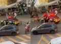 Agente da Transalvador sofre fratura no nariz durante confusão no Porto da Barra