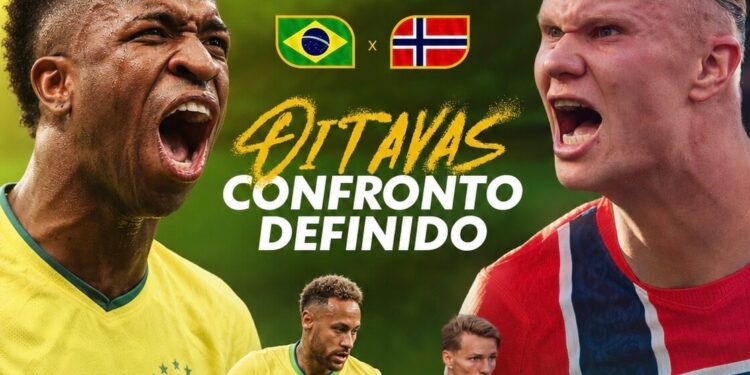 BRASIL ENFRENTA A NORUEGA NAS OITAVAS DE FINAL DA COPA DO MUNDO
